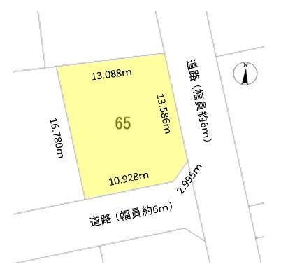 津島市　土地　測量図